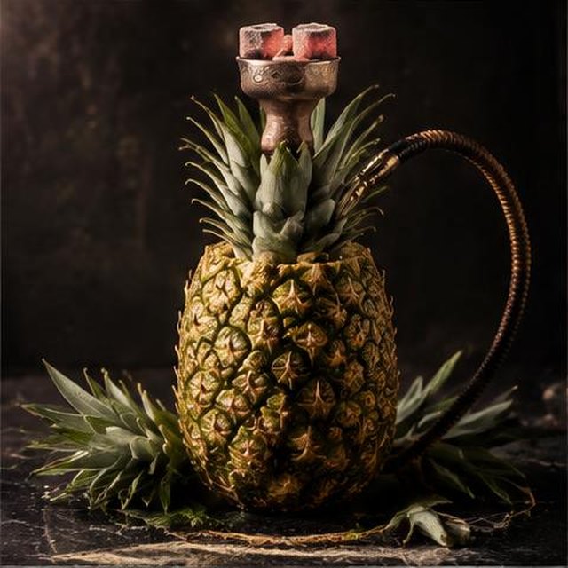 Pineapple with fruit shisha